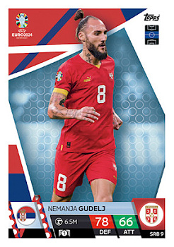 Nemanja Gudelj Serbia Topps Match Attax EURO 2024 #SRB9